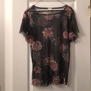 Sheer Rose Top